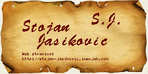 Stojan Jasiković vizit kartica